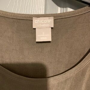 Chico's Taupe Knit Top